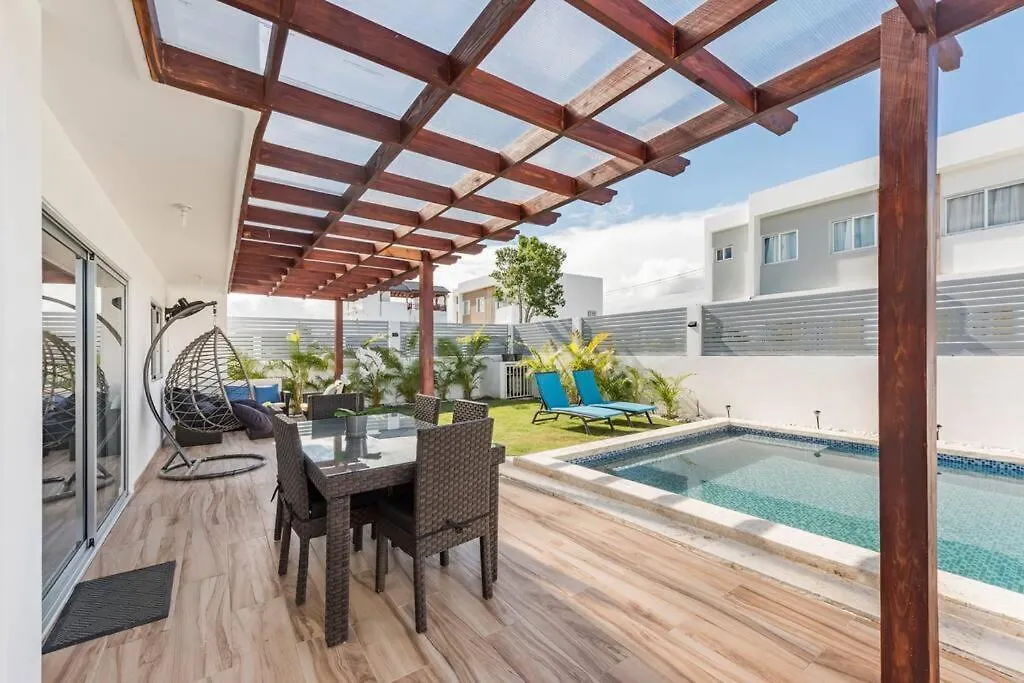 Eco-Friendly Tropical Villa 3Br 2B With Private Pool & Grill Punta Cana Dominican Republic