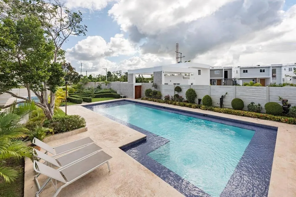 Eco-Friendly Tropical Villa 3Br 2B With Private Pool & Grill Punta Cana Dominican Republic
